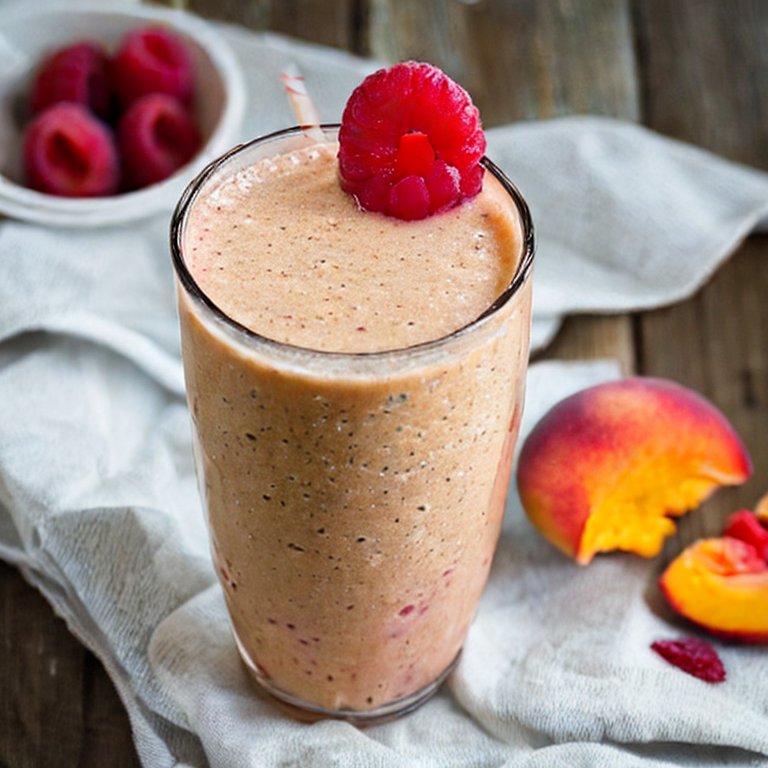 Peach Raspberry Smoothie